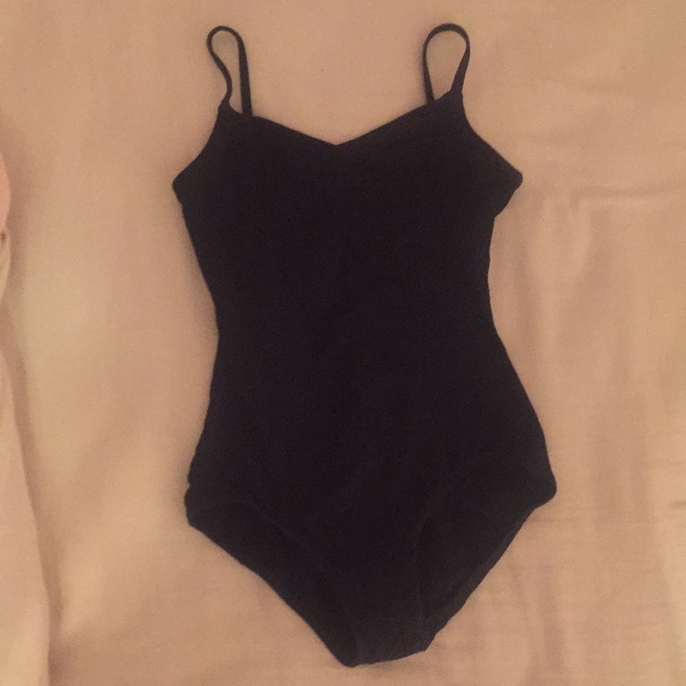 Black dance leotard